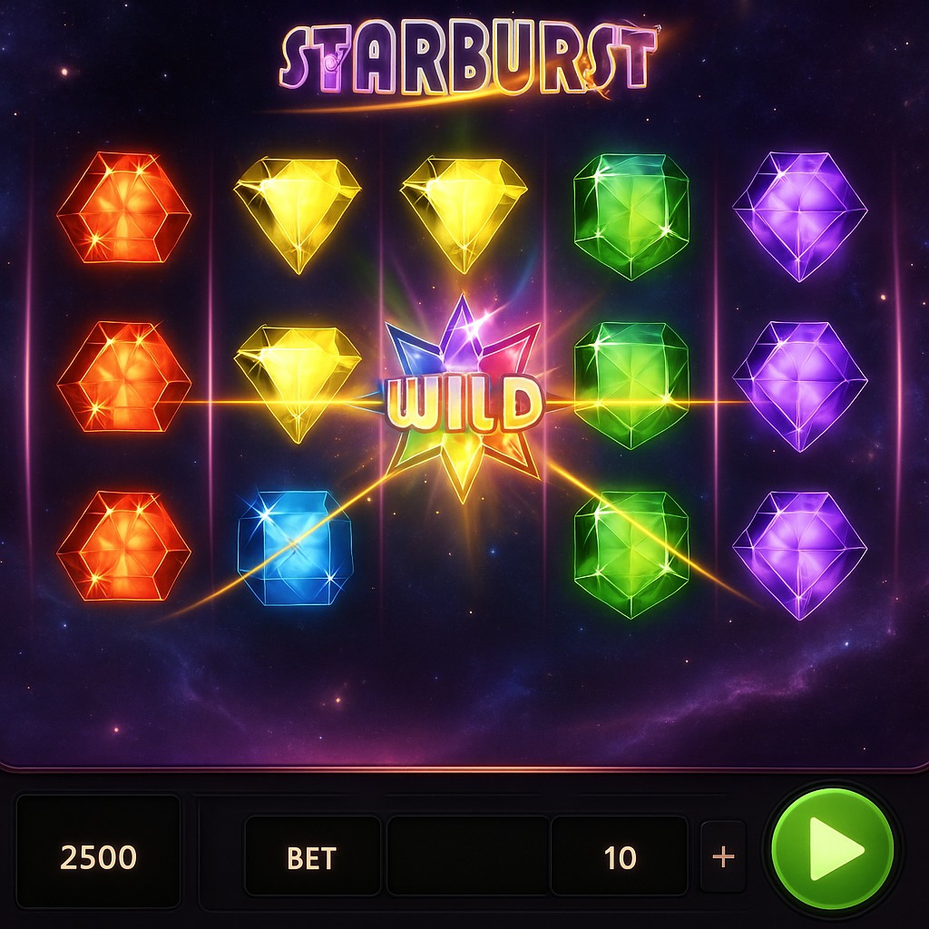 EuropeFortunePlay - Starburst Slot Game - NetEnt